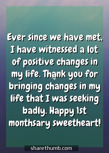 sweet monthsary message for her
